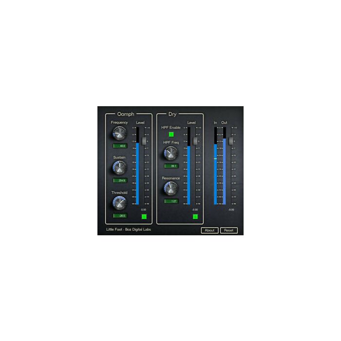 Boz Little Foot Control sub-harmonics Software Plug-In "Electronic Delivery"