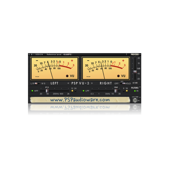 PSP TripleMeter Virtual Audio Meters Plug In