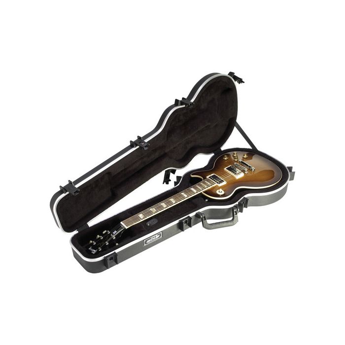 SKB 1SKB-56 Gibson Les Paul Guitar Case LP Type Shaped Hardshell - TSA Latch, Over-Molded Handle