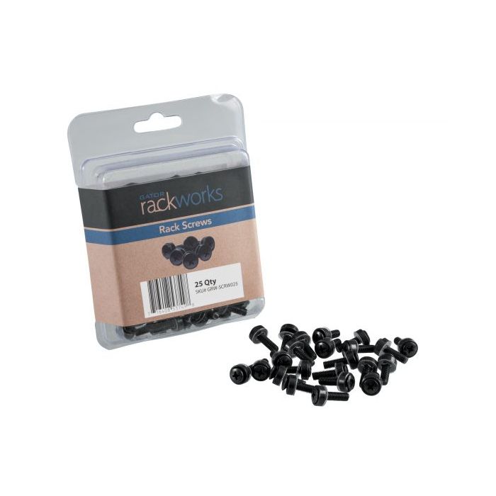 Gator GRW-SCRW025 Rack Screws - 25 Pack