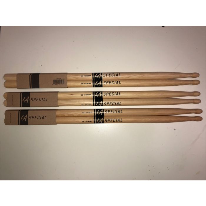 Promark LA Special LA5BW Wood Tip Drum sticks 3 Pairs