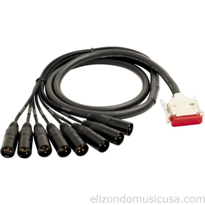 Mogami Gold 8 Channel DB25-XLR Male Snake Cable 10 Feet