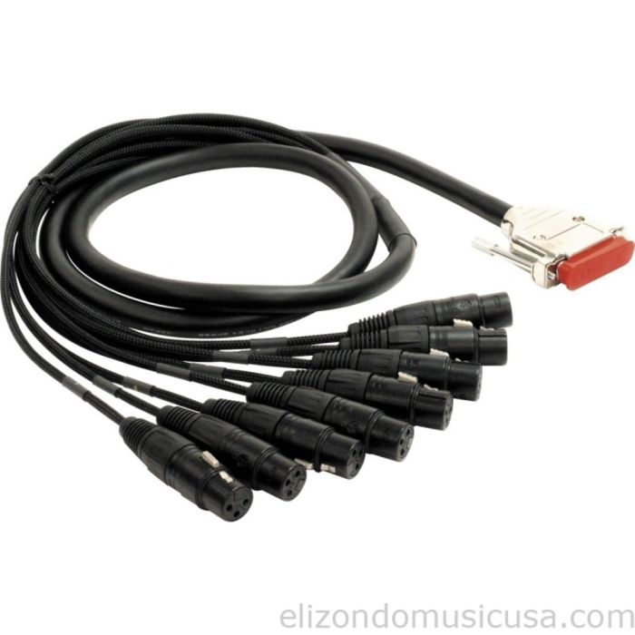 Mogami Gold 8 Channel DB25-XLR Female Snake Cable 10 Feet