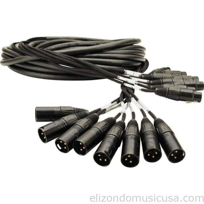 Mogami Gold 8 Channel XLRM-XLRF Snake Cable 10 Feet