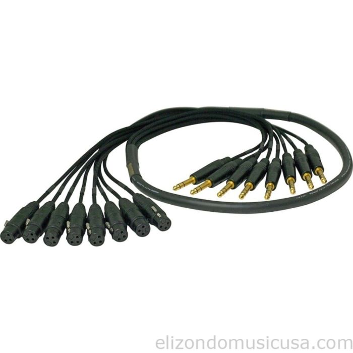 Mogami Gold 8 Channel XLRF-TRS Snake Cable 10 Feet