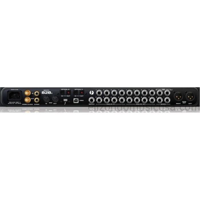 MOTU 828x 28x30 Thunderbolt/USB 2.0 Audio Interface | Elizondo Music