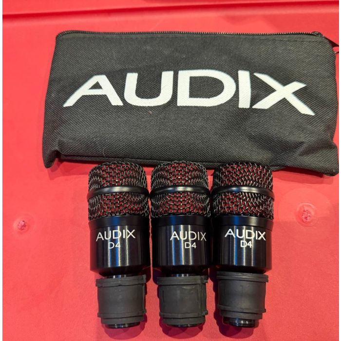 Audix D4 Hypercardioid Low-frequency Microphone 3 Mics USED (Luigi)