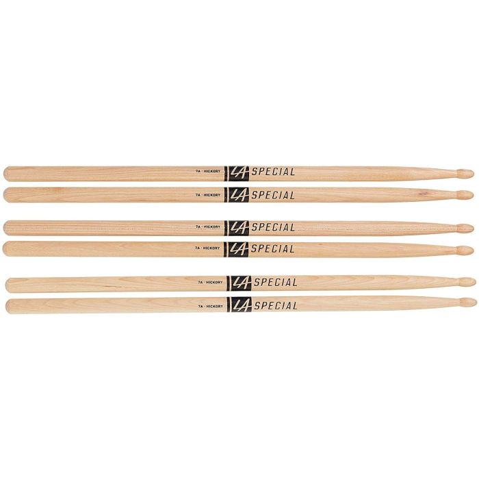 Promark LA Special 7AW Wood Tip Drum sticks (3 pairs)