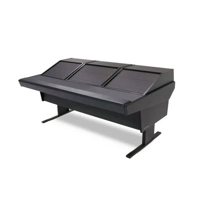 Argosy 70 V Series Modular Workstation, Tripple Rack | Custom Control Room Console Available Black & Oak Trim