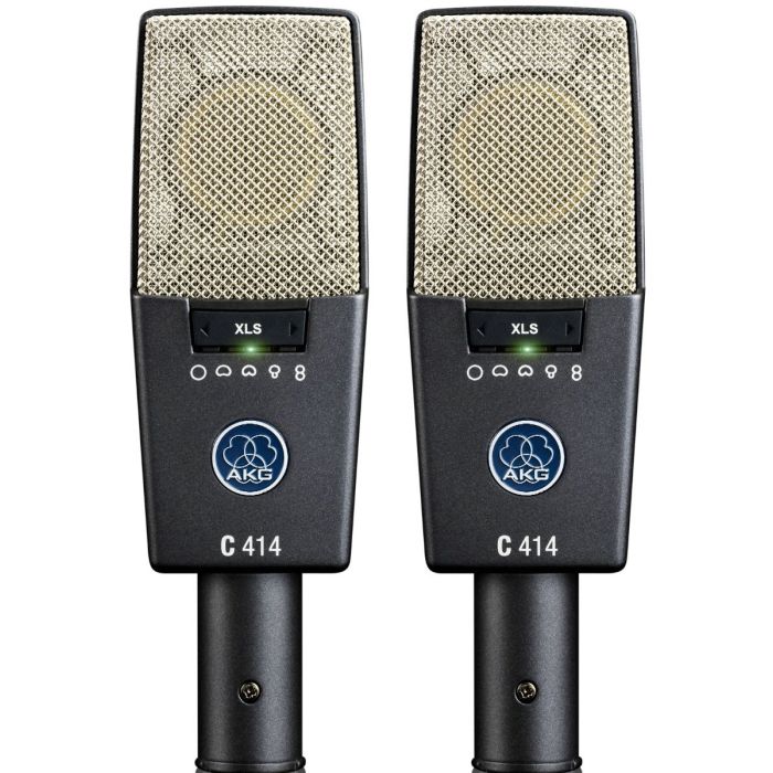 AKG C414 XLS Matched Pair Stereo Set Recording Microphones