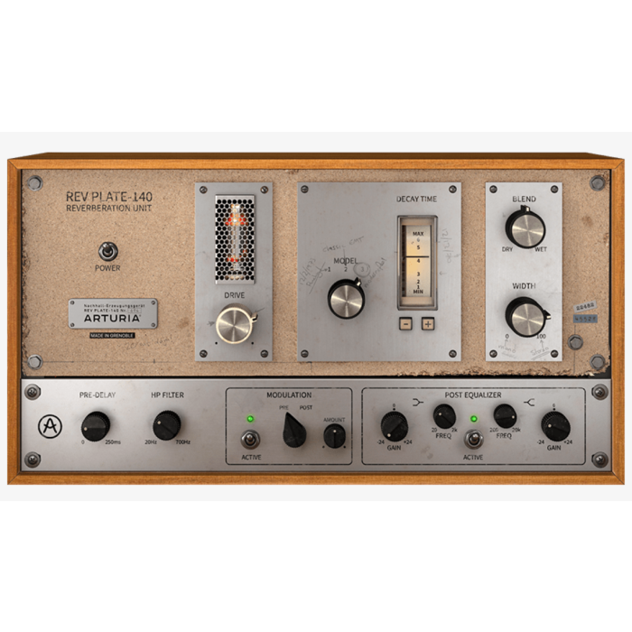 Arturia Rev PLATE-140 Software Plug In Electronic Delivery