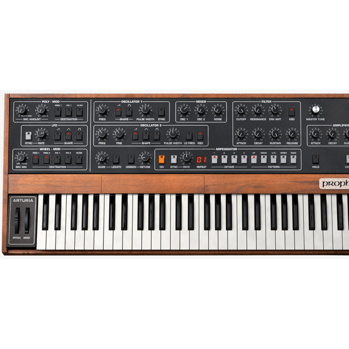 ARTURIA Prophet 5 V  Software Virtual Instrument.  Electronic Delivery 