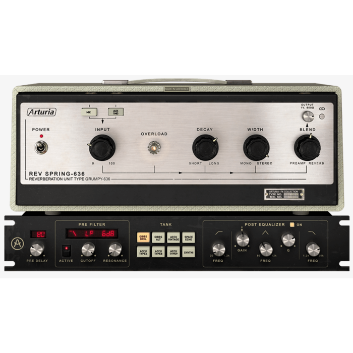 Arturia Rev SPRING-636 Reverb Software Plug-In  Electronic Delivery 