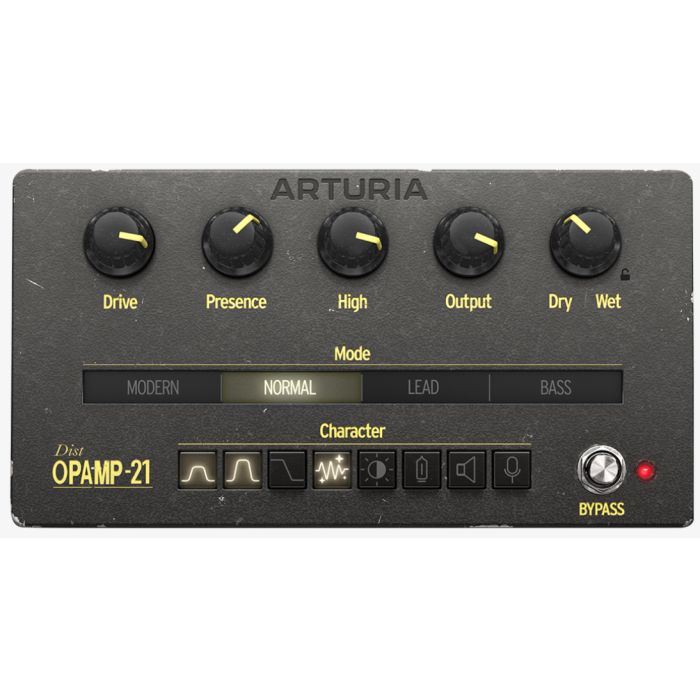 Arturia Dist OPAMP-21 Distortion Effect Plug-In Software Electronic Delivery