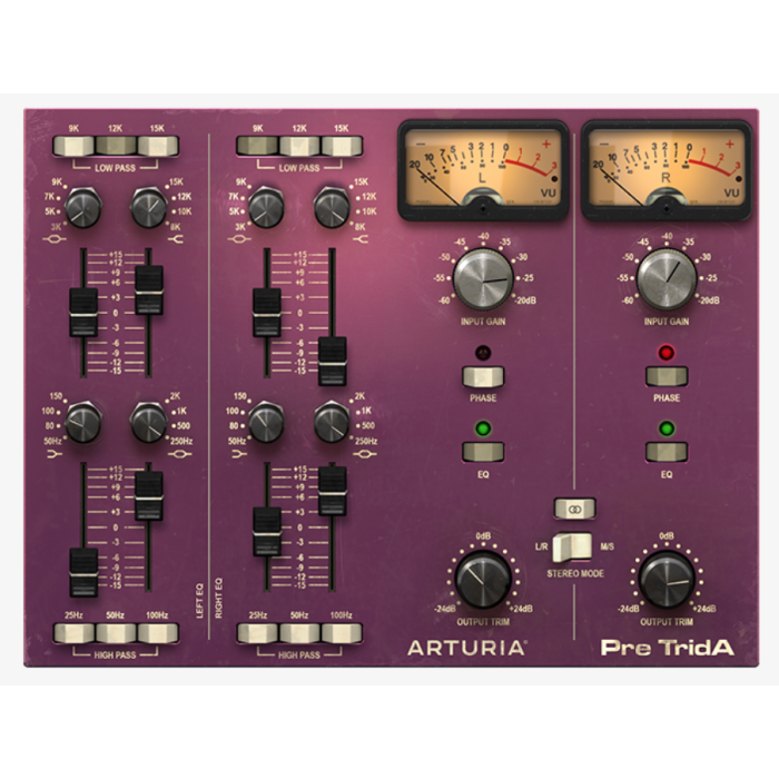 Arturia TridA-Pre Vintage Pre Amp Plug In Software Electronic Delivery 