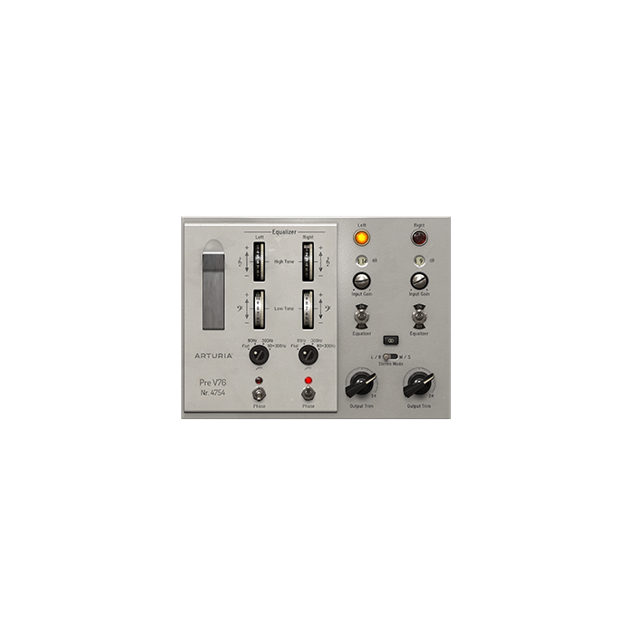 Arturia Pre V76 Virtual Pre Amp Plug In Software Electronic Delivery