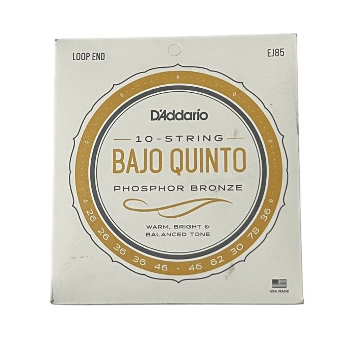 D'Addario Bajo Quinto Strings EJ85 10 String Phosphor Bronze