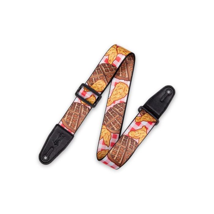 Levy's MPD2-118 Polyester 2" Guitar Strap Chicken & Waffle
