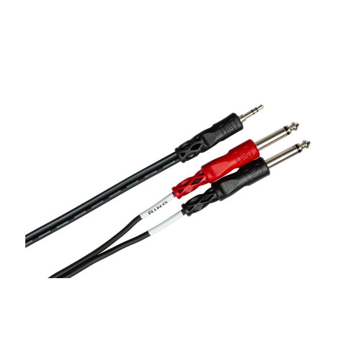 Hosa Stereo Breakout 3.5 mm TRS to Dual 1/4 in TS - CMP-153 3ft