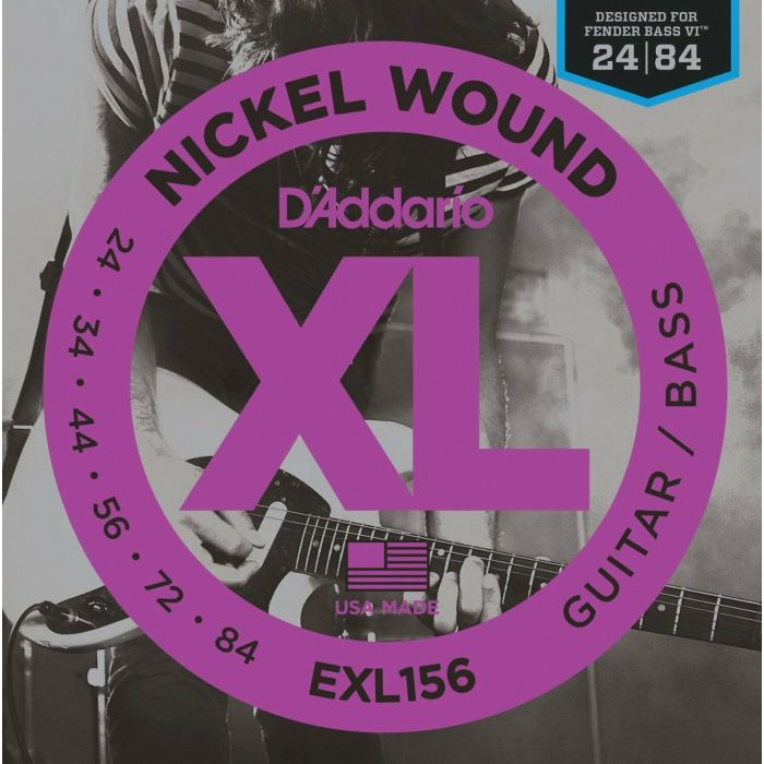 D'Addario EXL 156 BASS Guitar Strings For Fender Bass VI