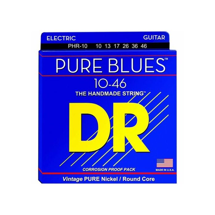 DR PHR-10 Pure Blues Electric Guitar Strings 10-46