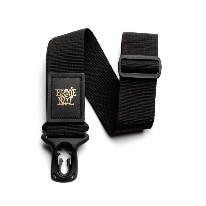 Ernie Ball P04056 Polylock Guitar Strap BLACK