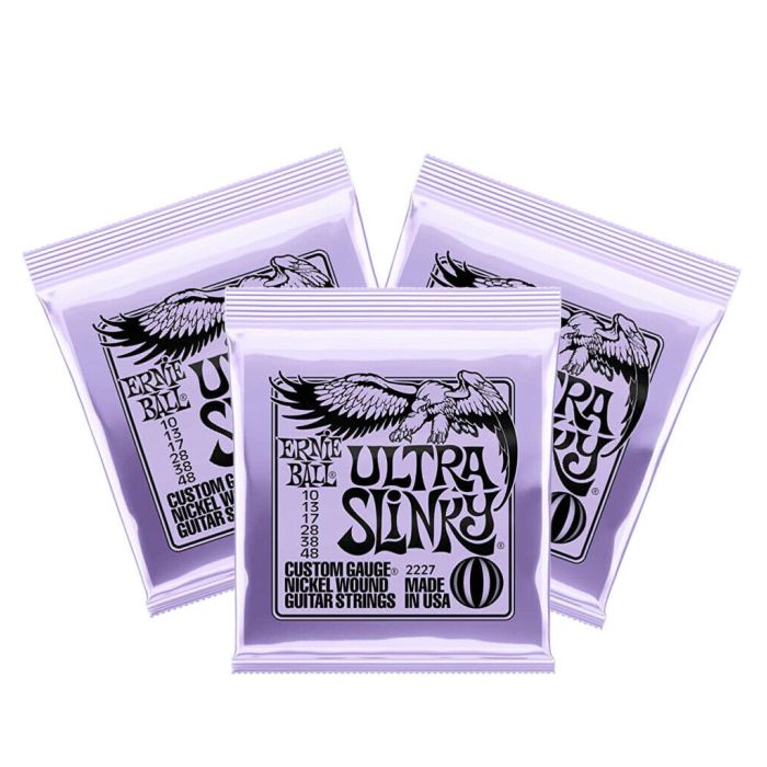 Ernie Ball ULTRA SLINKY NICKEL WOUND ELECTRIC GUITAR STRINGS 3 sets 749699102786