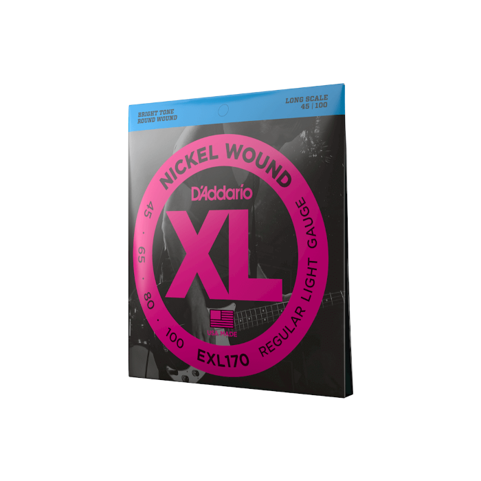 D'Addario EXL170 45-100 Regular Light Long Scale XL Nickel Bass Strings