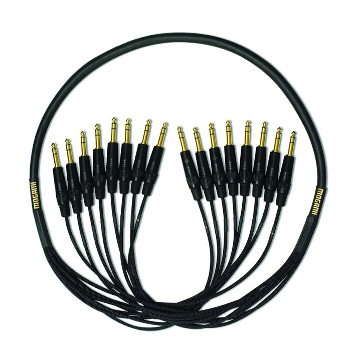 Mogami 8 CHANNEL SNAKE, TRS TO TRS 25 ft ** Special Purchase, NO Cancel, No Return ** (GOLD 8 TRSTRS-25)