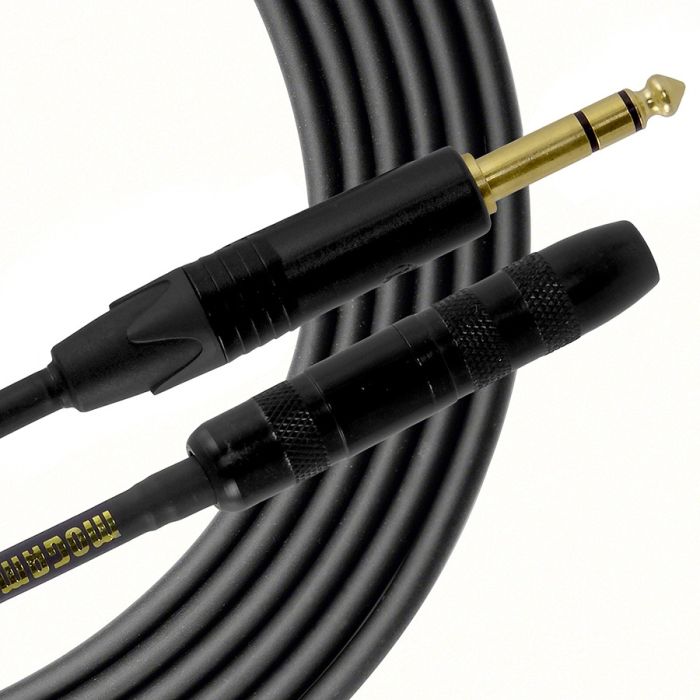 Mogami HEADPHONE EXTENSION female 1/4 TRS to male TRS 25 feet (GOLD EXT-25)