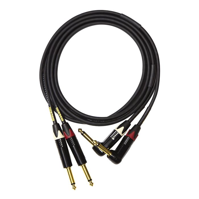 Mogami Stereo Keyboard R/A 1/4 TS to 1/4 TS 20 ft (GOLD-KEY-S-20R)
