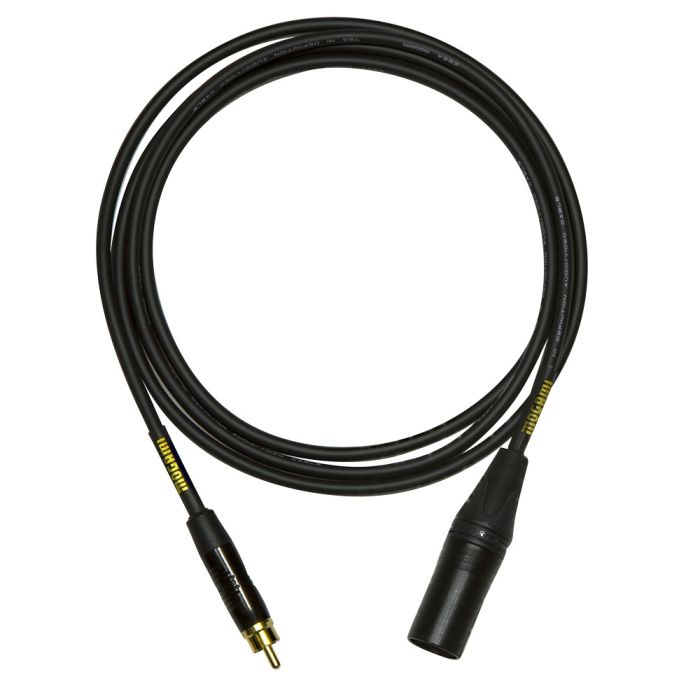 Mogami XLRM to RCA 12 ft (GOLD XLRM-RCA-12)
