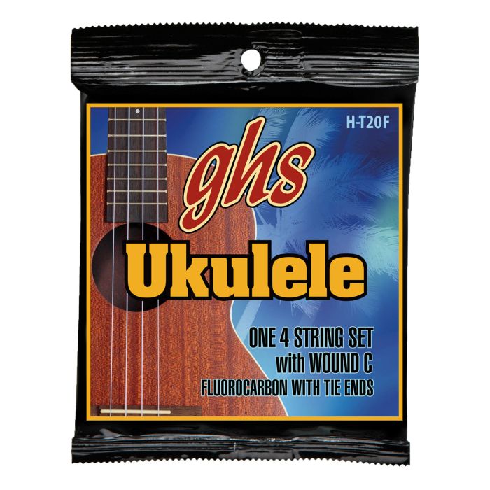 GHS Strings H-T20F Tenor Fingerstyle Ukulele Strings, High Tension, Fluruocarbon