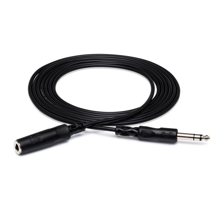Hosa HPE-325 1/4 inch TRS female to 1/4 inch TRS male Headphone Cable - 25 feet