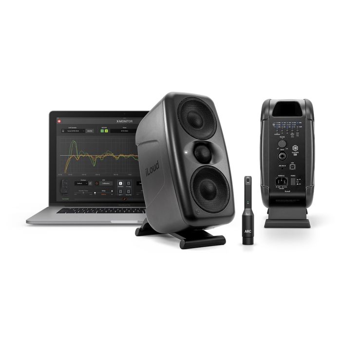 IK Multimedia MTM MKII Reference Studio Monitor (Pair) Available Black & White