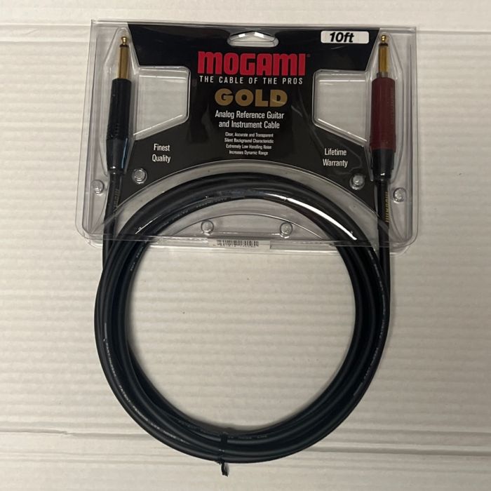 Mogami Gold Instrument Silent S-10 Straight Instrument Cable 10ft