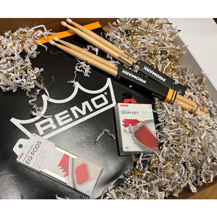 Remo, Evans, & Promark Snare Drum Sticks Gift Bundle