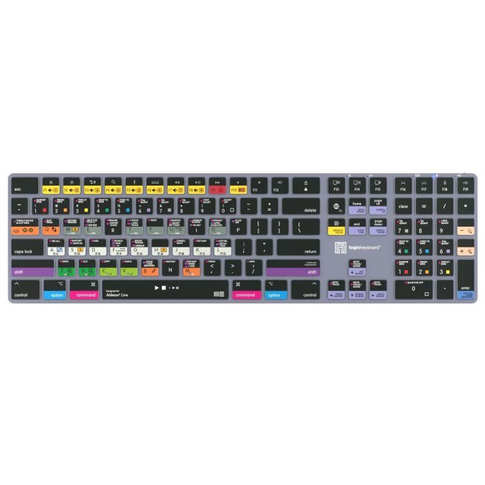 Logickeyboard Ableton Live TITAN Wireless Backlit Keyboard - Mac