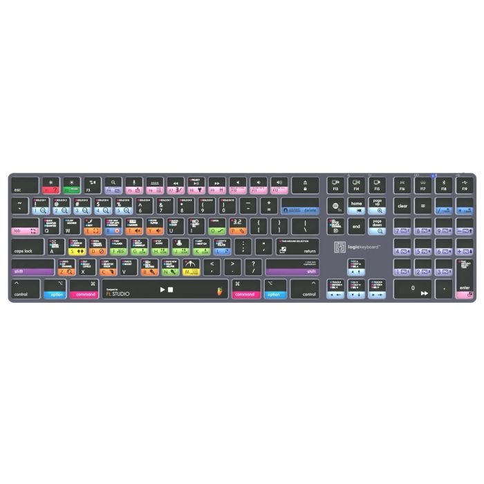 Logickeyboard FL Studio Titan Wireless Backlit Keyboard for MAC & Windows