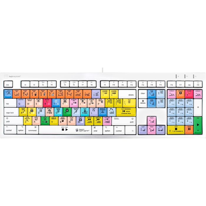 Logickeyboard Apple Logic Pro X Mac ALBA Keyboard 