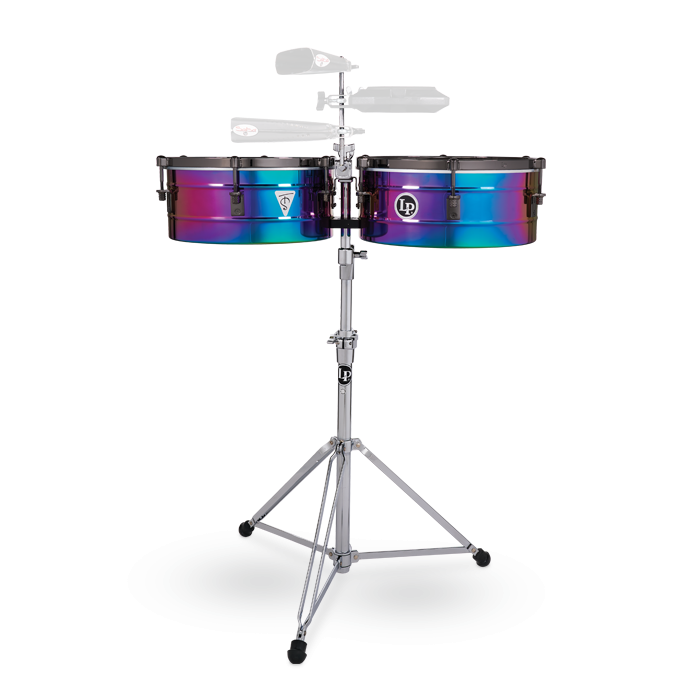 LP TONY SUCCAR SIGNATURE TIMBALES - RAINBOW CHROME/BLACK NICKEL LP257-TS