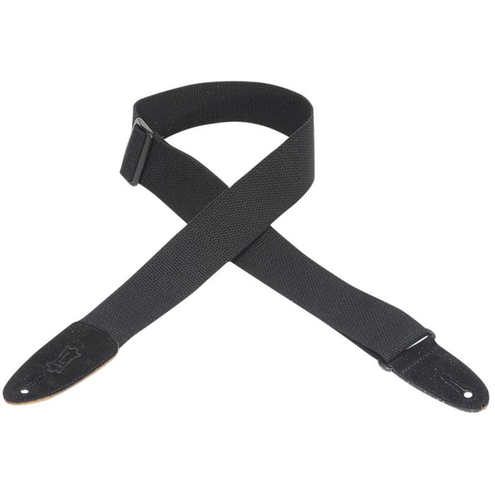 Levy's Guitar Straps MC8-BLK cotton Black guitar strap