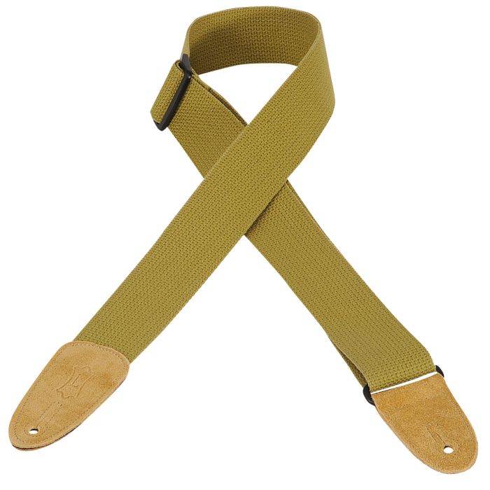 Levy's MC8-TAN 2" Cotton Guitar Strap With Suede Ends TAN