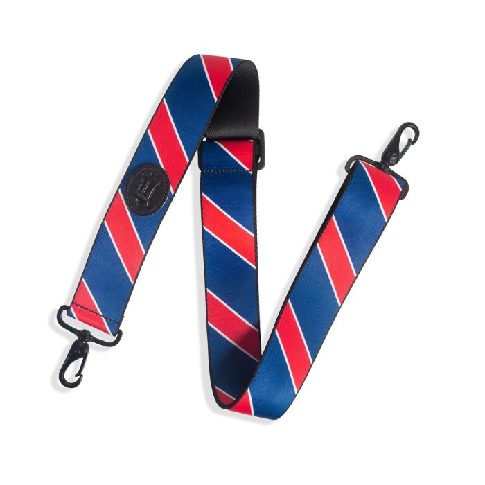 Levy's Case Straps MCS-002 Case Strap With Printed Red and Navy Stripe Pattern