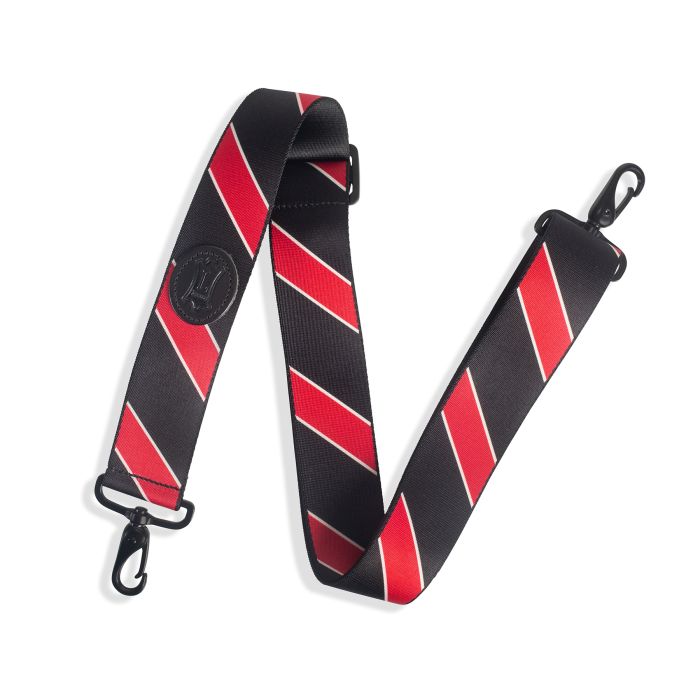 Levy's Case Straps MCS-004 Case Strap With Printed Black and Red Stripe Pattern