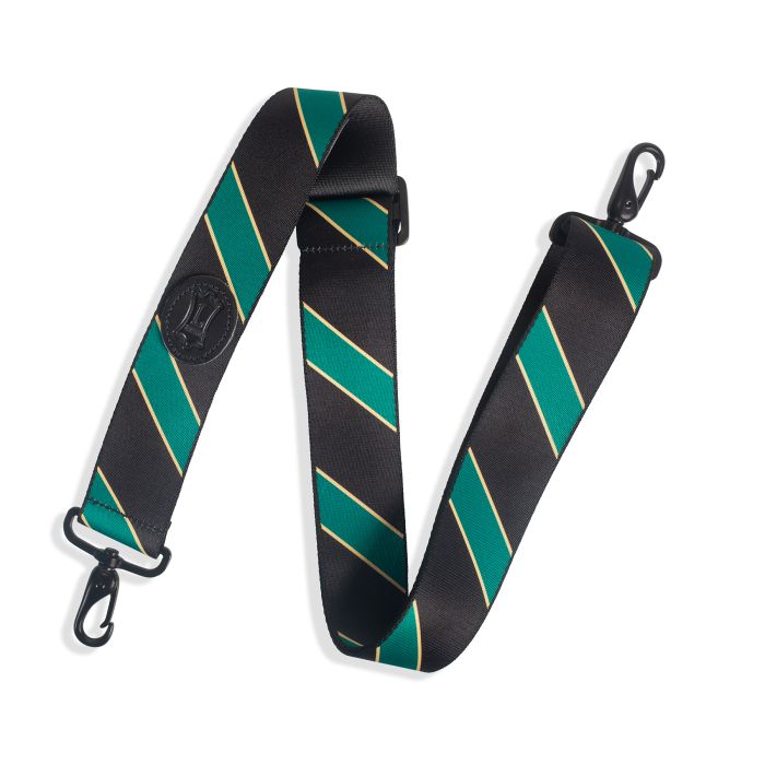Levy's Case Straps MCS-005 Case Strap With Printed Black and Green Stripe Pattern