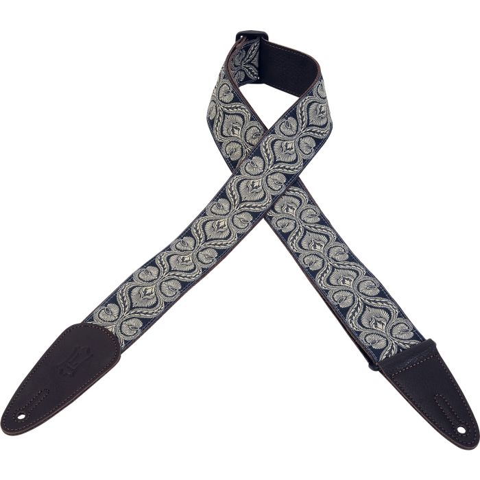 Levy's Guitar Straps MGJ-001 Black & Grey Designs Guitar Strap