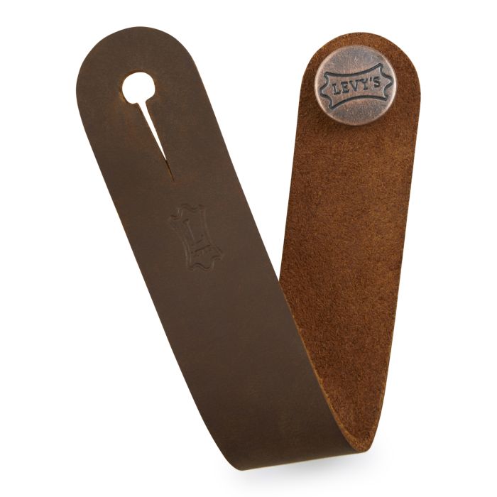 Levy's MM18CH-BRN Leather Headstock Adapter BROWN