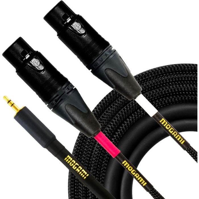 Mogami Gold 3.5-2XLRF-06 Stereo Audio Y-Adapter Cable, Dual XLR-Female to 3.5
