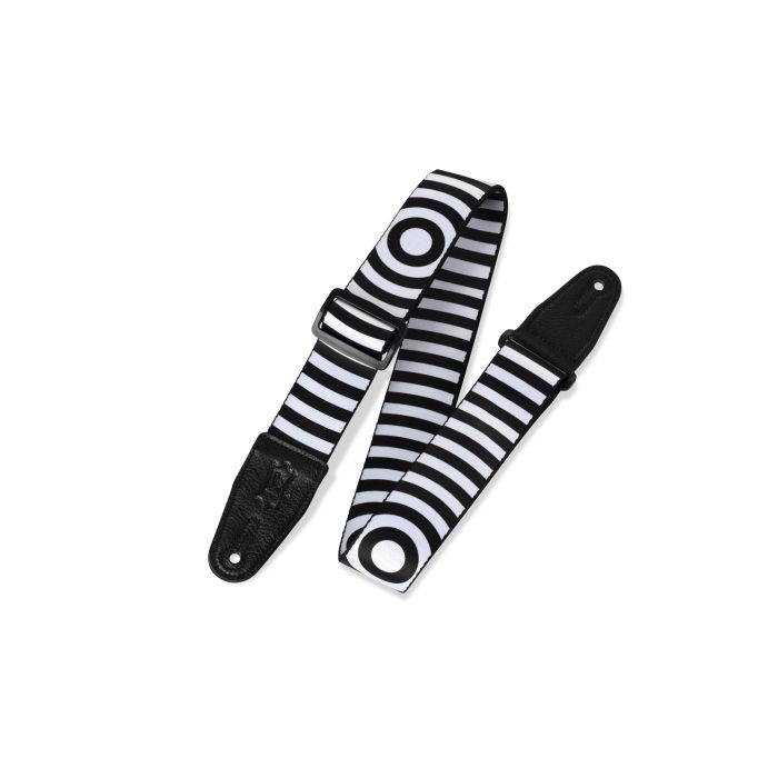 Levy's Guitar Strap MPS2-064 Black & White Stripes Target